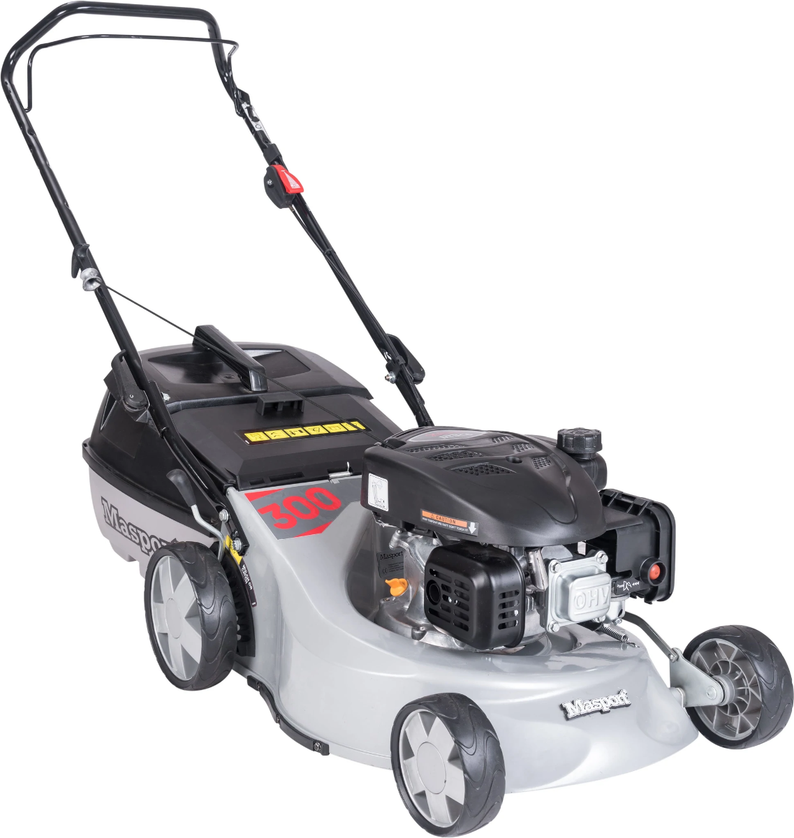 Masport 300 AL L Hand-Propelled Petrol Lawnmower with Aluminium Deck