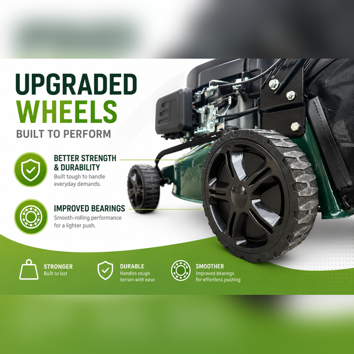 Large rear wheels