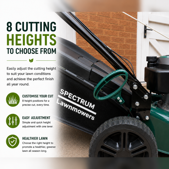 Spectrum TG56PD Self-Propelled Petrol Lawnmower – 56cm, 196cc