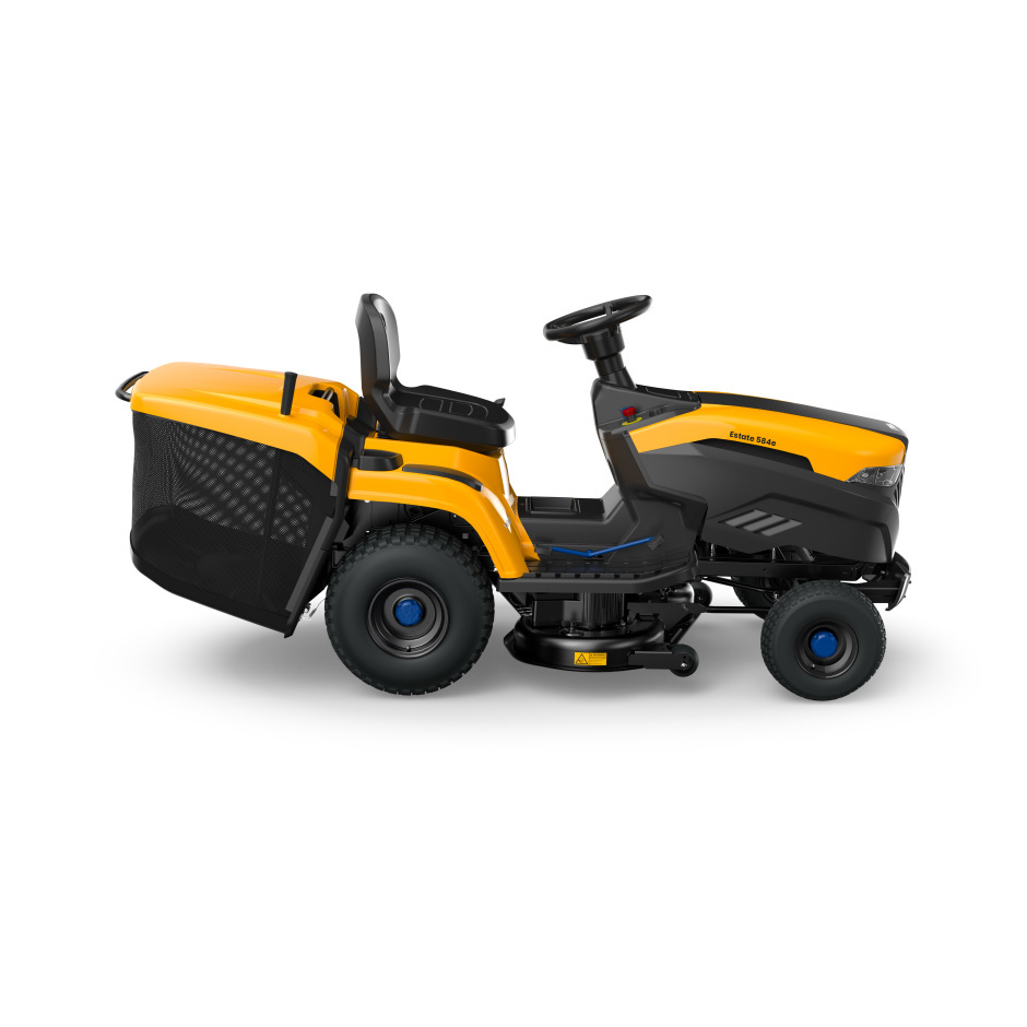 Stiga Estate 584e Battery-Powered Rear-Collect Lawn Tractor with Stepless Electronic Drive