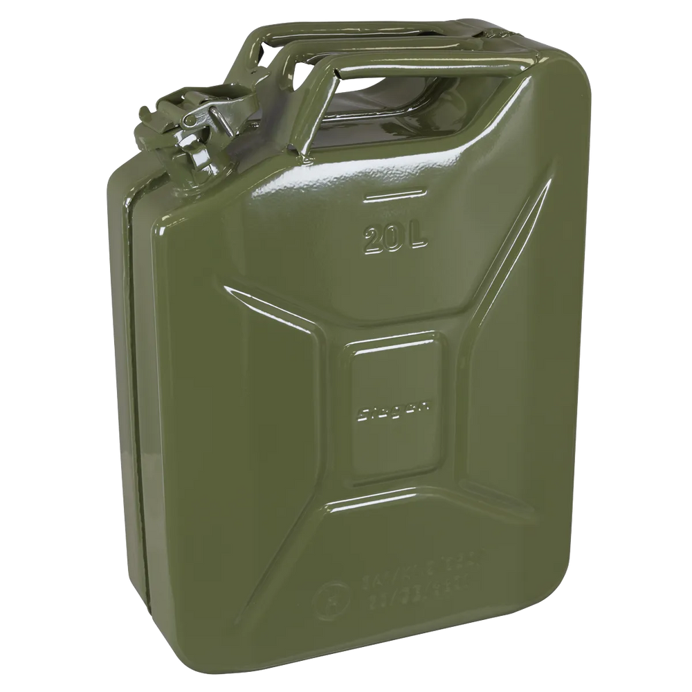 Sealey JCY20G Green Metal Jerry Can - 20 Litres