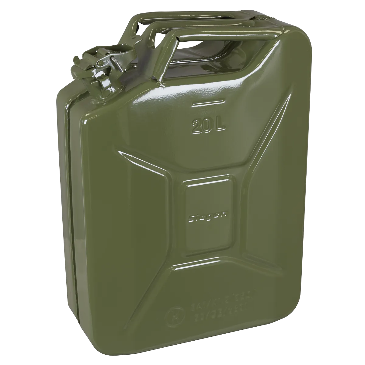 Sealey JCY20G Green Metal Jerry Can - 20 Litres