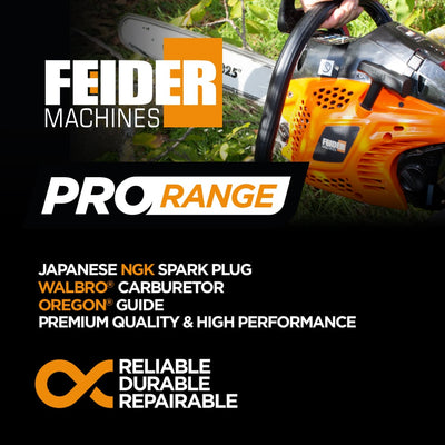 Feider PRO 55 Petrol Chainsaw (51cm Guide-Bar)