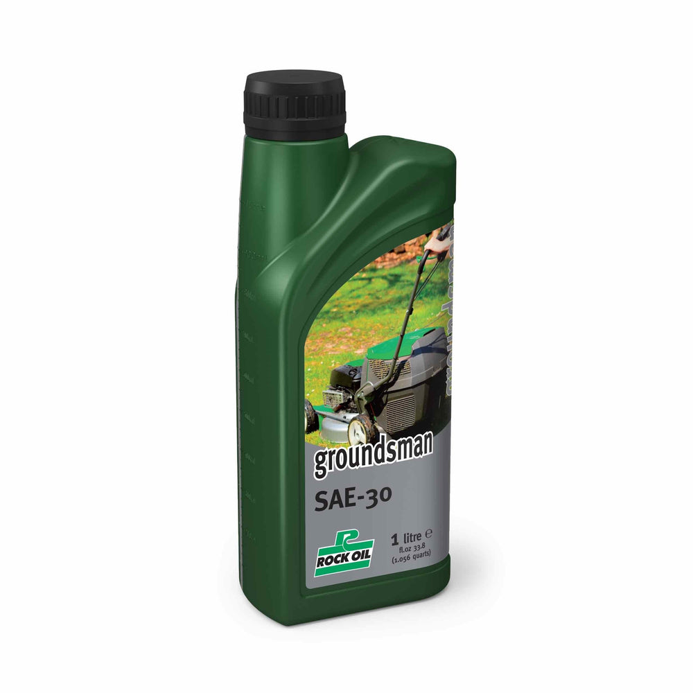 Groundsman Sae 30 Oil 1 Litre  Bottle - Lawn Mower and Machine Oil - Rock Oil