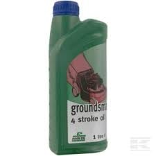 Groundsman 10W30 Oil 1 Litre  Bottle - Lawn Mower and Machine Oil - Rock Oil