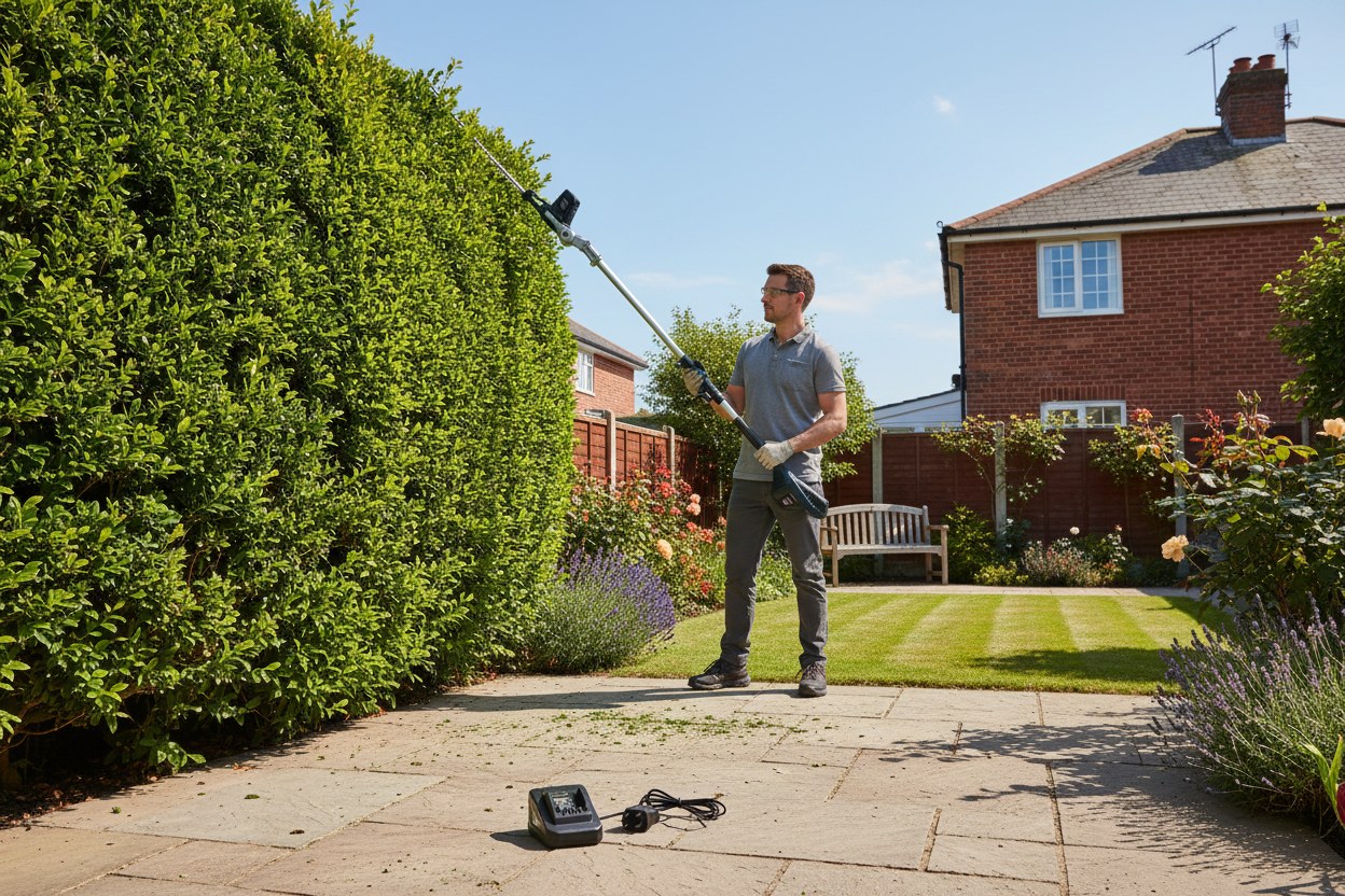 Spectrum SBS240CPHT 40V Cordless Pole Hedge Trimmer, 46cm Blade — Bare Tool (Battery & Charger Sold Separately)