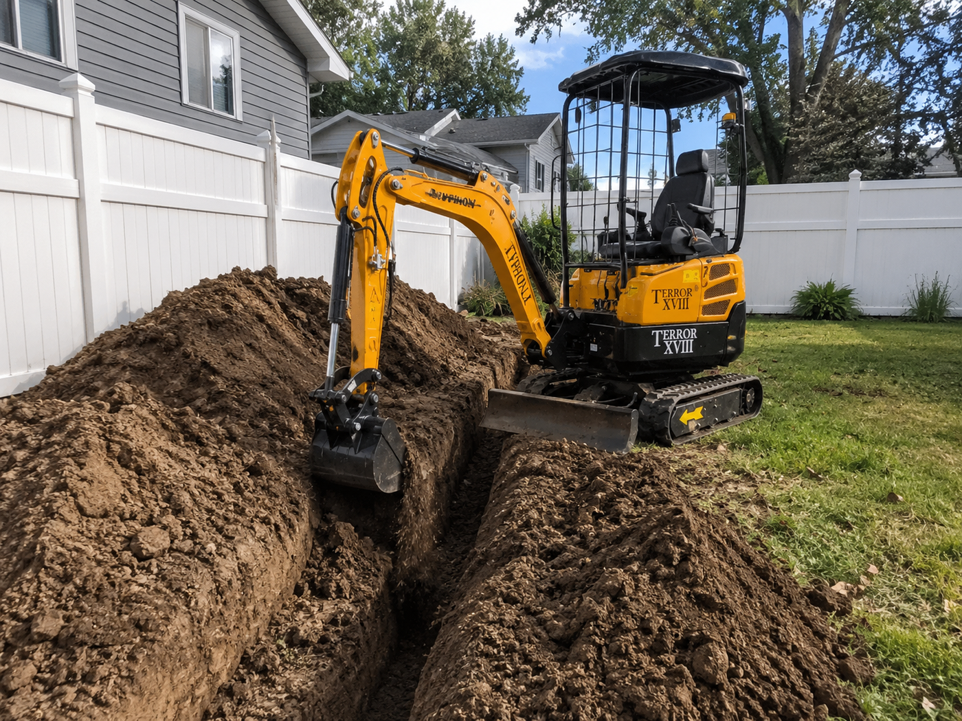 Trenching and drainage